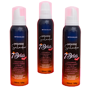 Mousse selador 7 Belas 150ML - Império Black