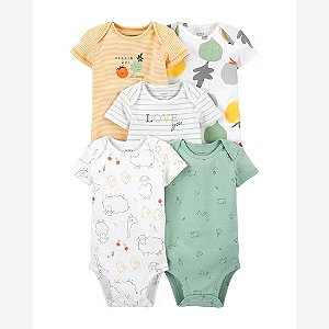 Kit Bodies Bebê Vegetais