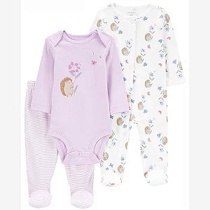 Conjunto 3 peças porco espinho