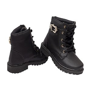 Bota Coturno Menina Botinha Feminina Infantil Tênis Leve Botina 20 ao 34 SA