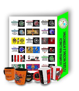 Pack de Artes para Sublimação de Canecas VAMOS TORCER em CDR e PNG