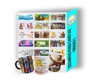 Pack de Artes para Sublimação de Canecas ORIXÁS 2 em CDR e PNG