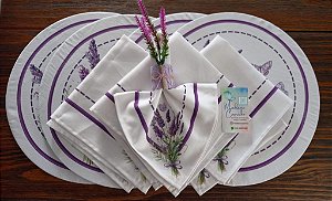 Kit Mesa Posta Lavanda C/ 16 Peças