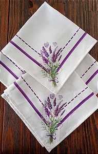 Guardanapo Estampado Lavanda C/ 4 45x45cm Gnp5783 - Nsw
