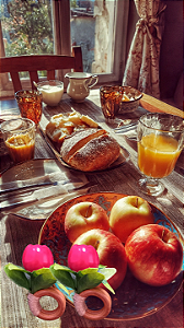 Porta-guardanapos Maça Madeira cd