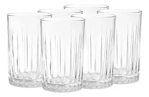 Jogo de 6 Copos Laura 420ml de Vidro Transparente R$29,99