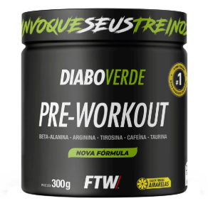 DIABO VERDE PRE WORKOUT FTW FRUTAS AMARELAS 300G