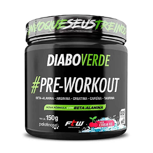 DIABO VERDE PRE WORKOUT FTW CEREJA ICE 150G