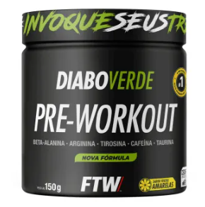 DIABO VERDE PRE WORKOUT FTW FRUTAS AMARELAS 150G