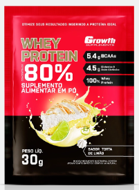 DOSE WHEY PROTEIN CONCENTRADO 80% GROWTH - TORTA DE LIMÃO - 30 G