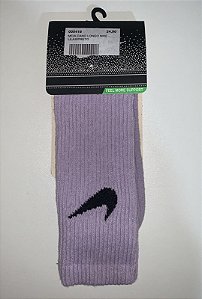 MEIA CANO LONGO NIKE - LILAS/PRETO