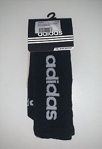 MEIA CANO LONGO ADIDAS - PRETO/BRANCO