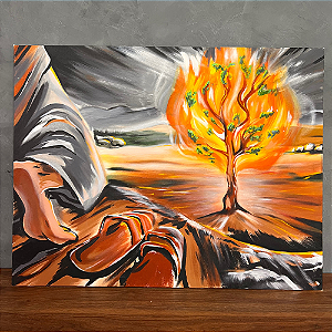 Quadro - Tire as Sandálias - Tela Artistica - Tamanho 93x73