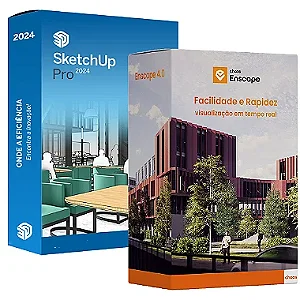 SketchUp 2024 + Enscape – Windows e Mac – Licença Original Vitalícia – C\ Nota Fiscal – Envio imediato por e-mail