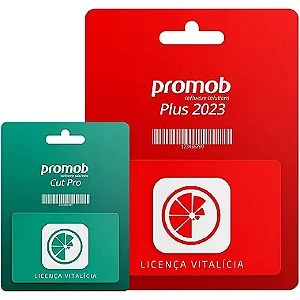 Promob Plus Enterprise 2023 + Cut Pro - Licença Vitalícia – Original - C\ Nota Fiscal (Envio imediato por e-mail)