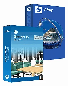 SketchUp 2024 + V-ray – Windows e Mac – Licença Original Vitalícia – C\ Nota Fiscal – Envio imediato por e-mail