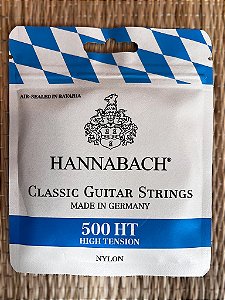 Cordas de Violão Clássico Hannabach 500 HT Tensão ALTA