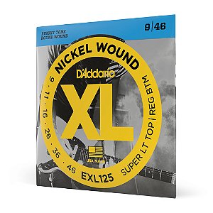 Encordoamento Guitarra 09-46 D Addario XL Nickel EXL125