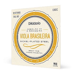 Encordoamento Viola Brasileira D Addario Nickel-Plated EJ82C