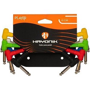 Kit Cabo Para Pedal Linha Player 15cm Hayonik Sortido Com 6