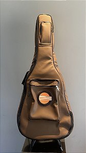 HARD BAG VIOLÃO JUMBO MARROM CAMEL