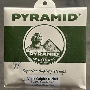 Cordas Pyramid para Viola Caipira – Nickel – Afinação Ré (D)