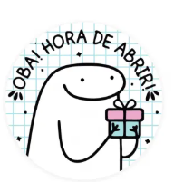 Etiqueta Adesiva Flork (4cm) c/50un Oba! Hora de Abrir
