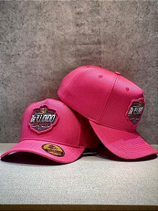 Boné Trucker Aba Curva Rosa