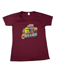 Camiseta Tr Iludido Vinho Baby Look