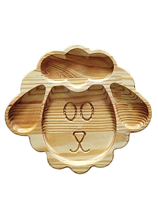 Petisqueira madeira pinus - Face Ovelhinha