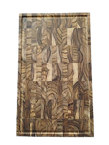 Tábua de corte End Grain TECA 50x30x3,5 cm