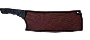 Tábua de servir estilo COTELO MUIRACATIARA 55x14x2 cm