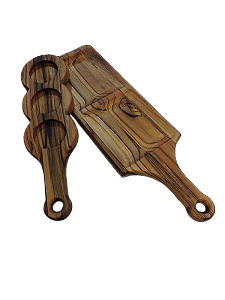 Kit Tábua servir + Molheira 3 ramekin