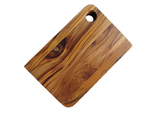 Tábua de servir mini teca 22x15x2 cm