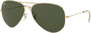 Óculos Ray-Ban Solar ORB3026L Aviator Large Metal II 2846 62 14 140 3N