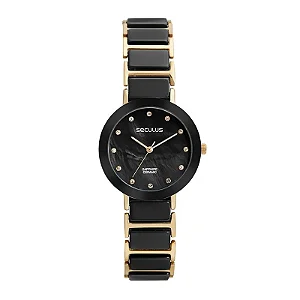 Relógio Seculus Cerâmica e Sapphire 77228LPSVDQ2