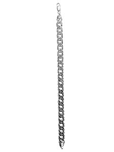 Pulseira Masculina Prata 925 - Grumê elo duplo