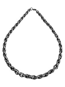 Corrente Masculina Aço Elo Duplo