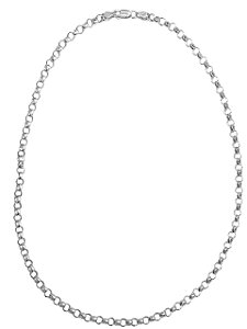 Gargantilha Prata 925 Elo Português - 50 cm