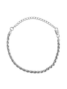Pulseira Prata 925 Cordão Baiano