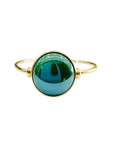 BRACELETES SEMI JOIAS PEDRAS NATURAIS AGATA VERDE PEROLADA