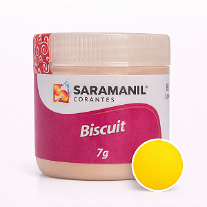 Corante em Pó para Biscuit Amarelo Canário 7grs Saramanil