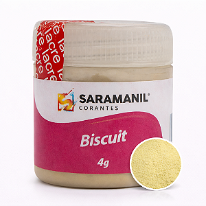 Corante em Pó para Biscuit Amarelo Fosco 4grs Saramanil