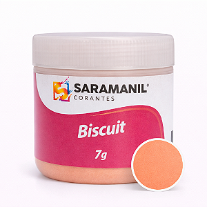 Corante em Pó para Biscuit Pêssego 7grs Saramanil