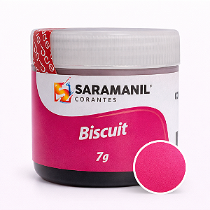 Corante em Pó para Biscuit Rosa Incrível 7grs Saramanil