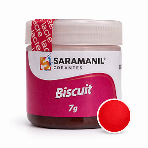 Corante em Pó para Biscuit Vermelho Vivo 7grs Saramanil