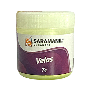 Corante em Pó para Velas Anilina 7g Amarelo Candy Saramanil