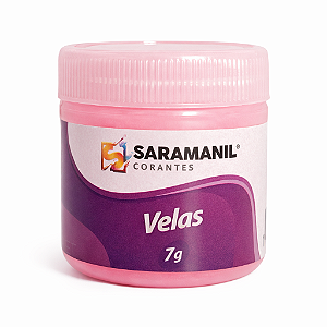 Corante em Pó para Velas Anilina 7g Rosa Candy Saramanil