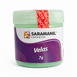 Corante em Pó para Velas Anilina 7g Verde Alface Fluorescente Saramanil
