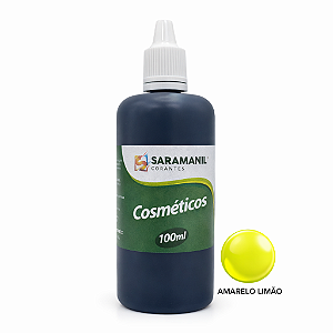 Corante Líquido Cosmético Sabonete 100ml Amarelo Limão Saramanil